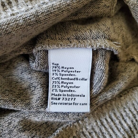 Nine West Cowl Neck Tunic Burnout Sweater Large - Picture 13 of 14